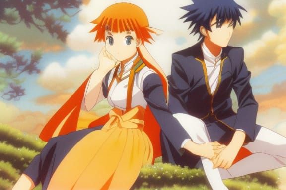 Madoka and Hikaru in Anime Epic Masterpiece Portrait