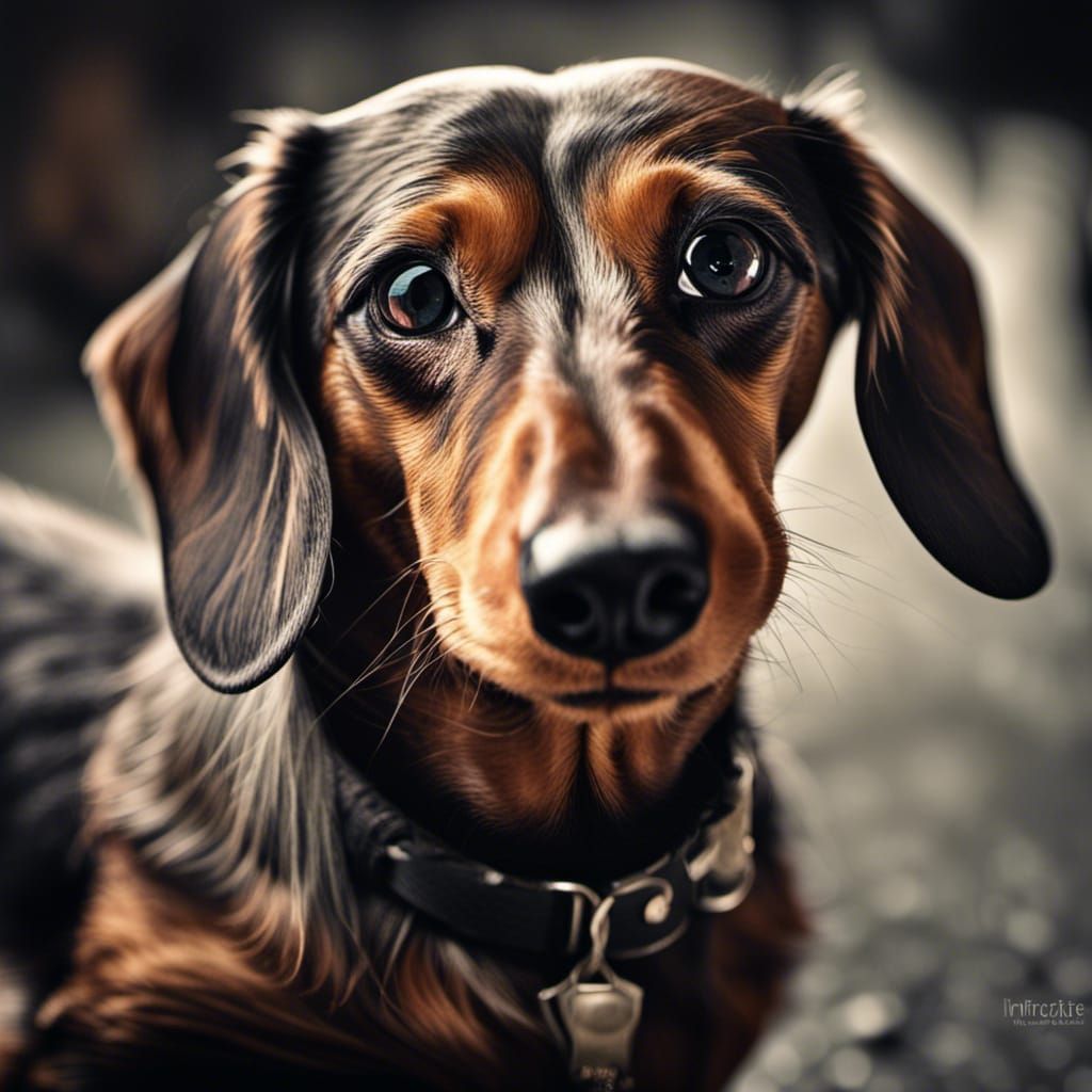 Hyperrealistic Dachshund Portrait in Cinematic Style