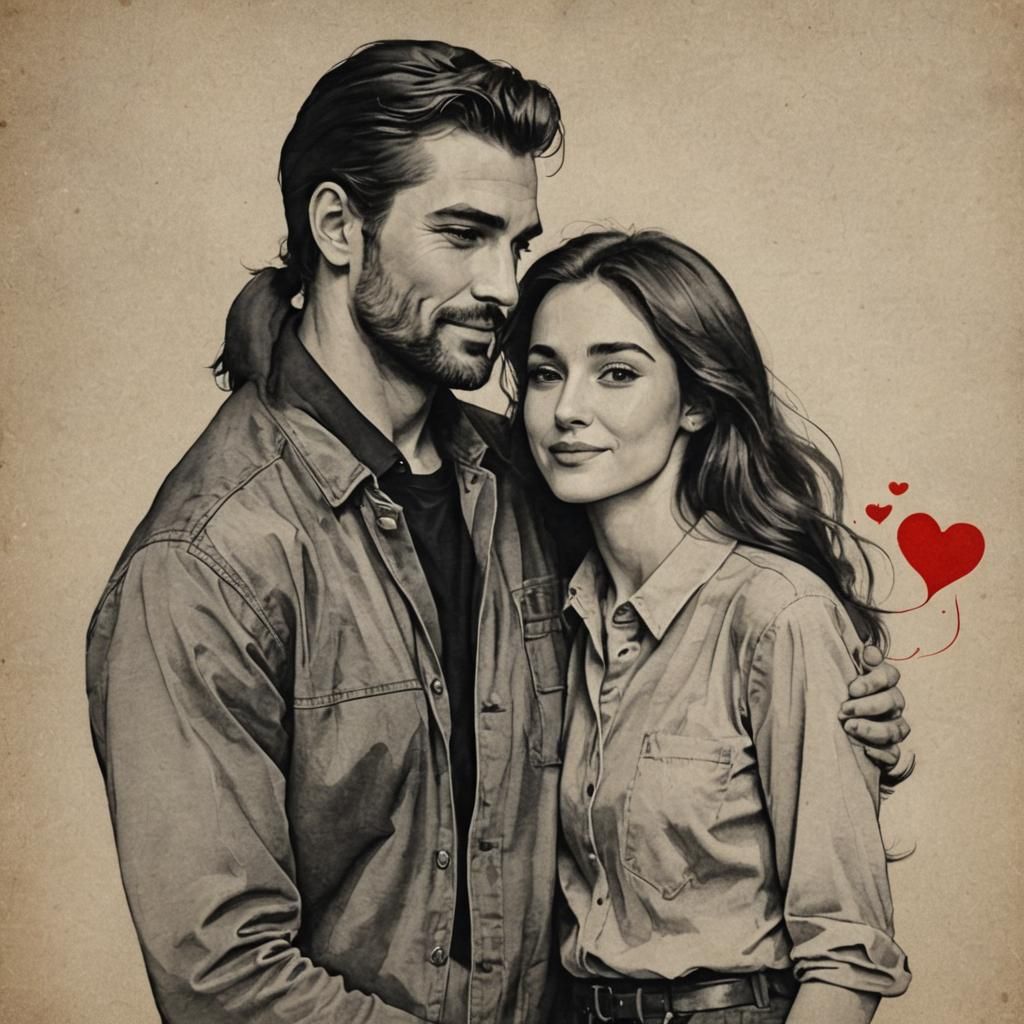 Woman in Love with a Handsome Man