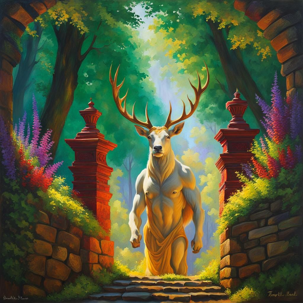 Weathered Stone Archway Cut into Mountainside