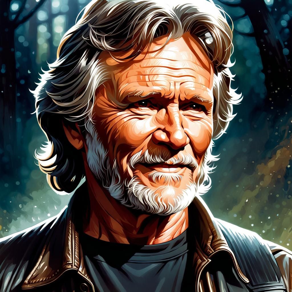 Realistic Comic Art of a Middle-Aged Man