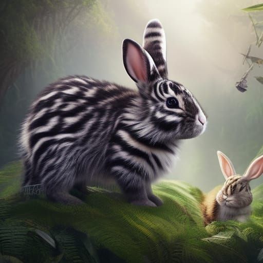 Striped bunny