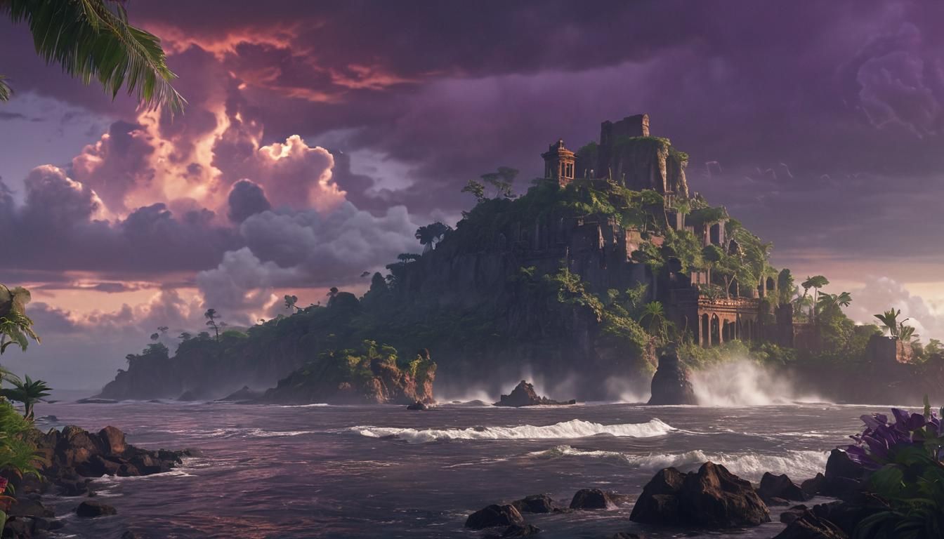 Mysterious Island: Epic Cinematic Matte Painting