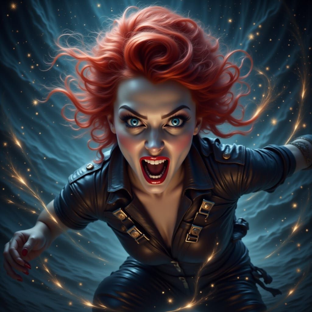 Lucille Ball in Leather Straitjacket in Hyperspace