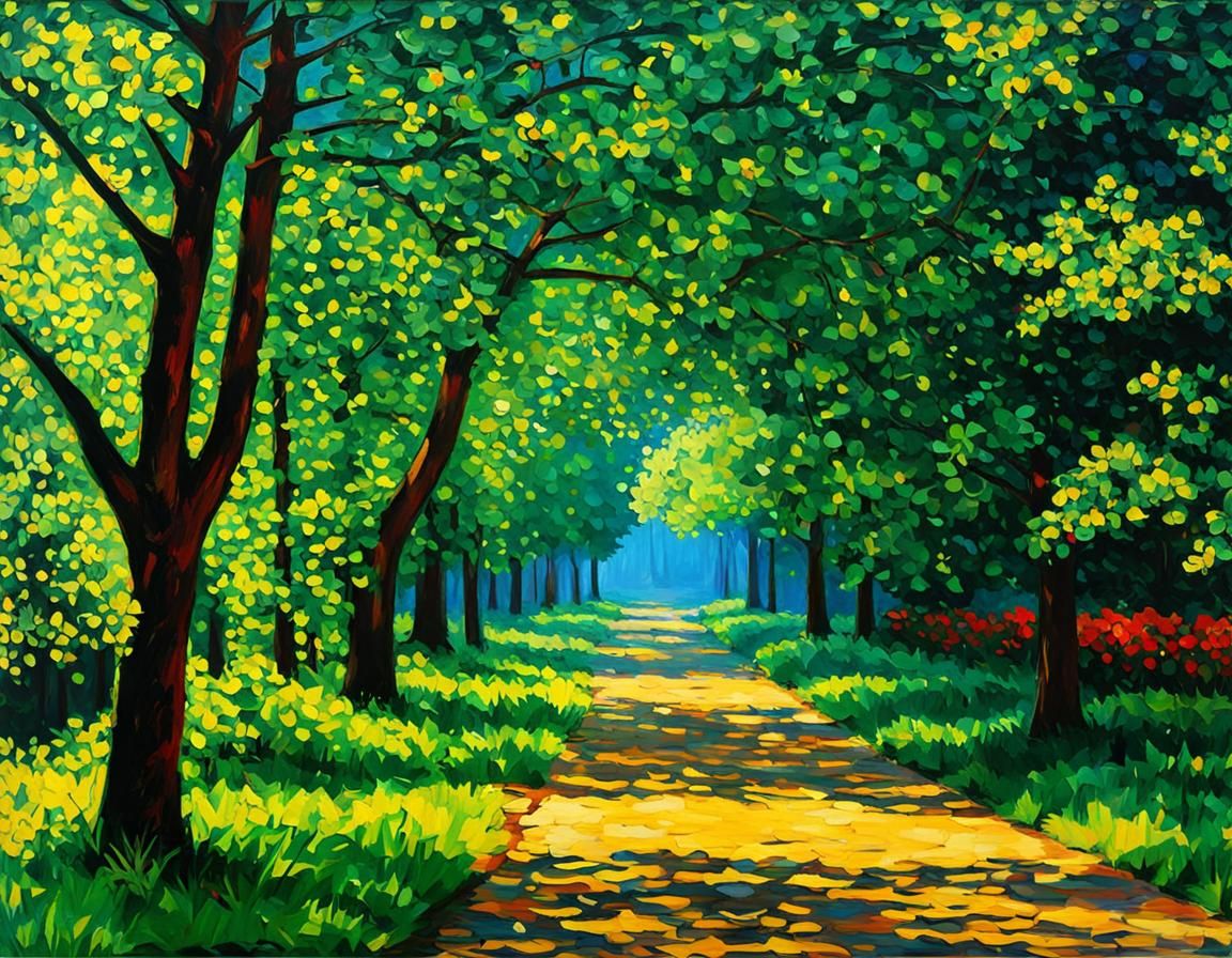 Detailed Impressionism Picture in Film Style