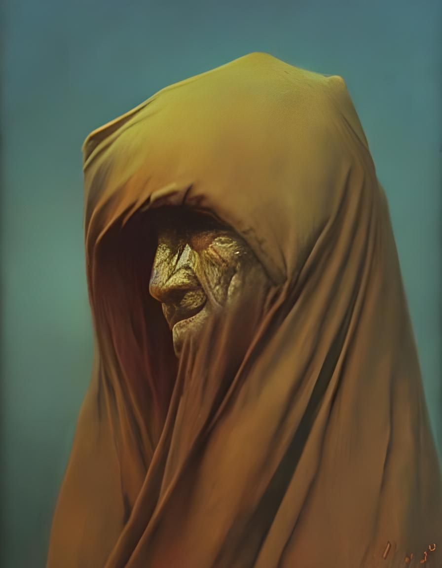Eerie Portrait in Beksinski Style