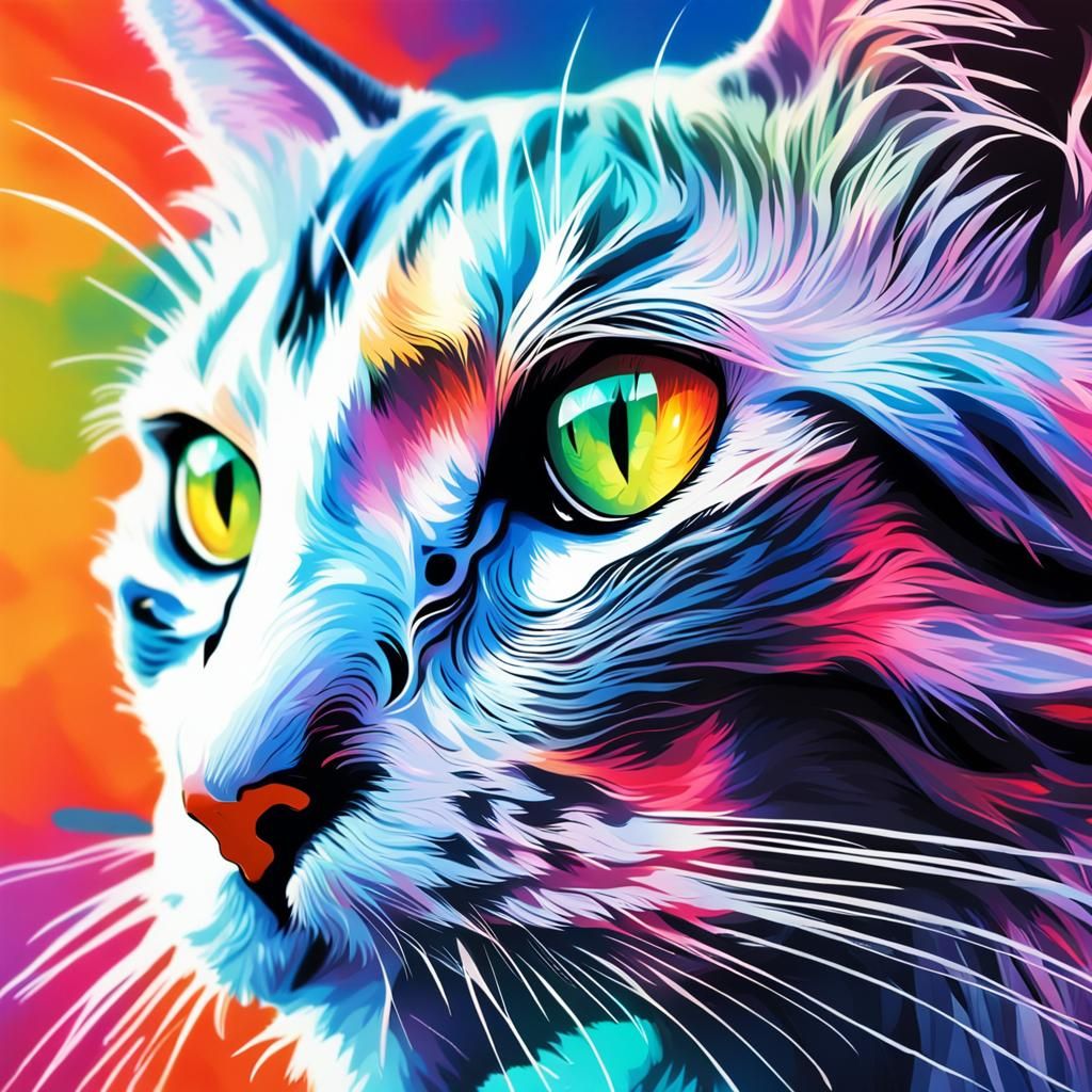 Hyperrealistic Ghost Cat Concept Art