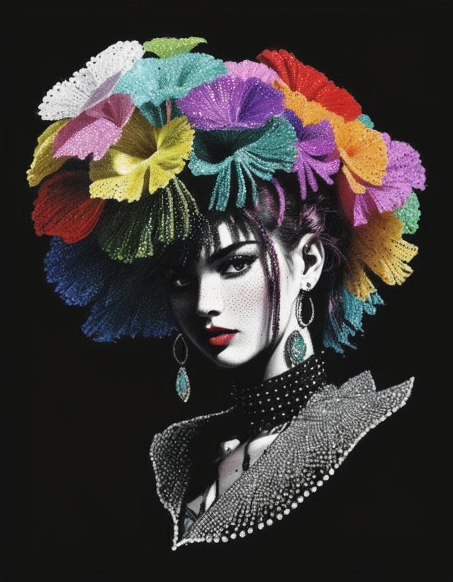 Glassy Screen Painting with Diamond Pointillism