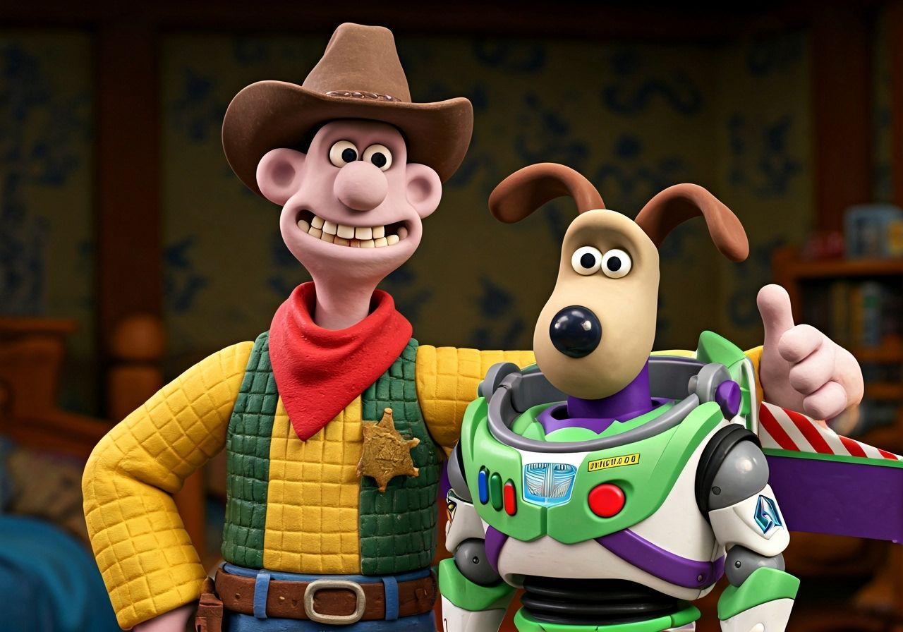 “Wallace & Gromit," as Woody and Buzz Lightyear