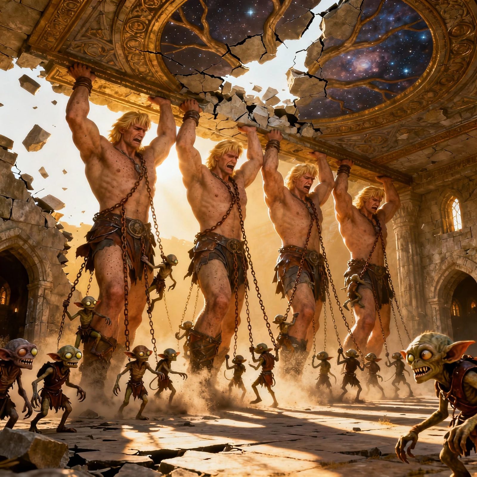 Goblins Attack Celestial Gates, Toppling Mighty Atlants