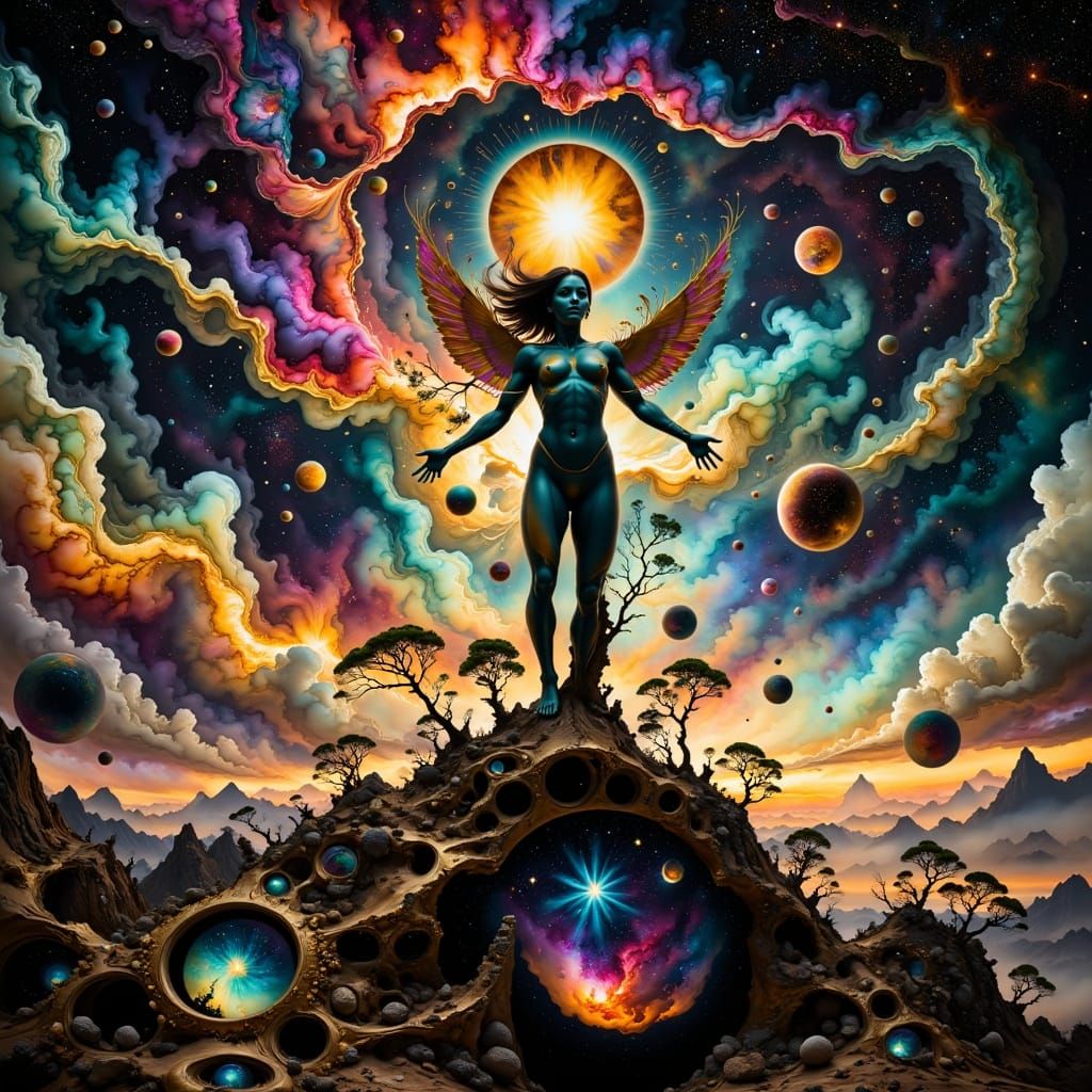 Fractal Galaxy with Celestial Cities, in Hyperkraximalismus ...