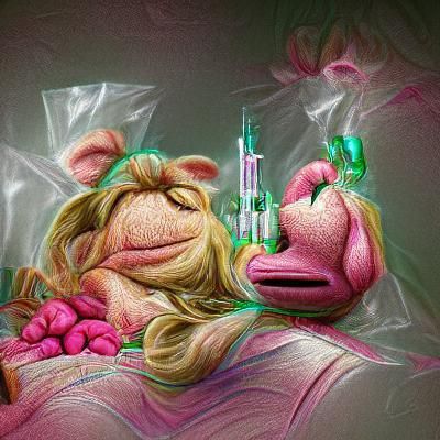 Miss Piggy Meth Effects: Disturbing Concept Art