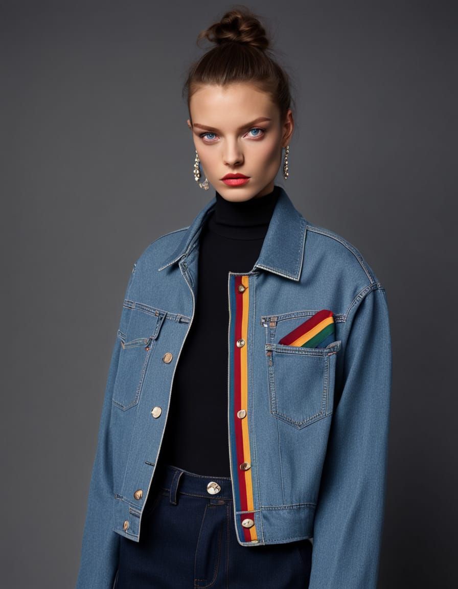 1990s Fashion Portrait: Retro Style