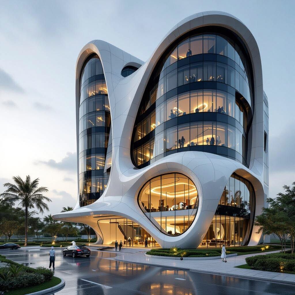 Futuristic Oncology Center: Sustainable Architecture and Hea...