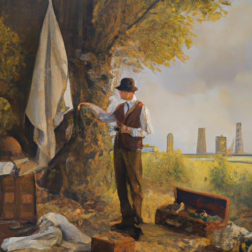 Cyclical Seasons in Oil Painting Style