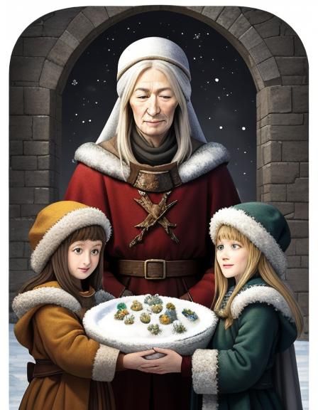 Nativity Scene: Winter, Generosity, Kindness and Love