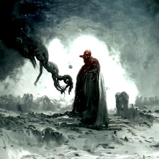 Devil's Destruction: A Horror Illustration