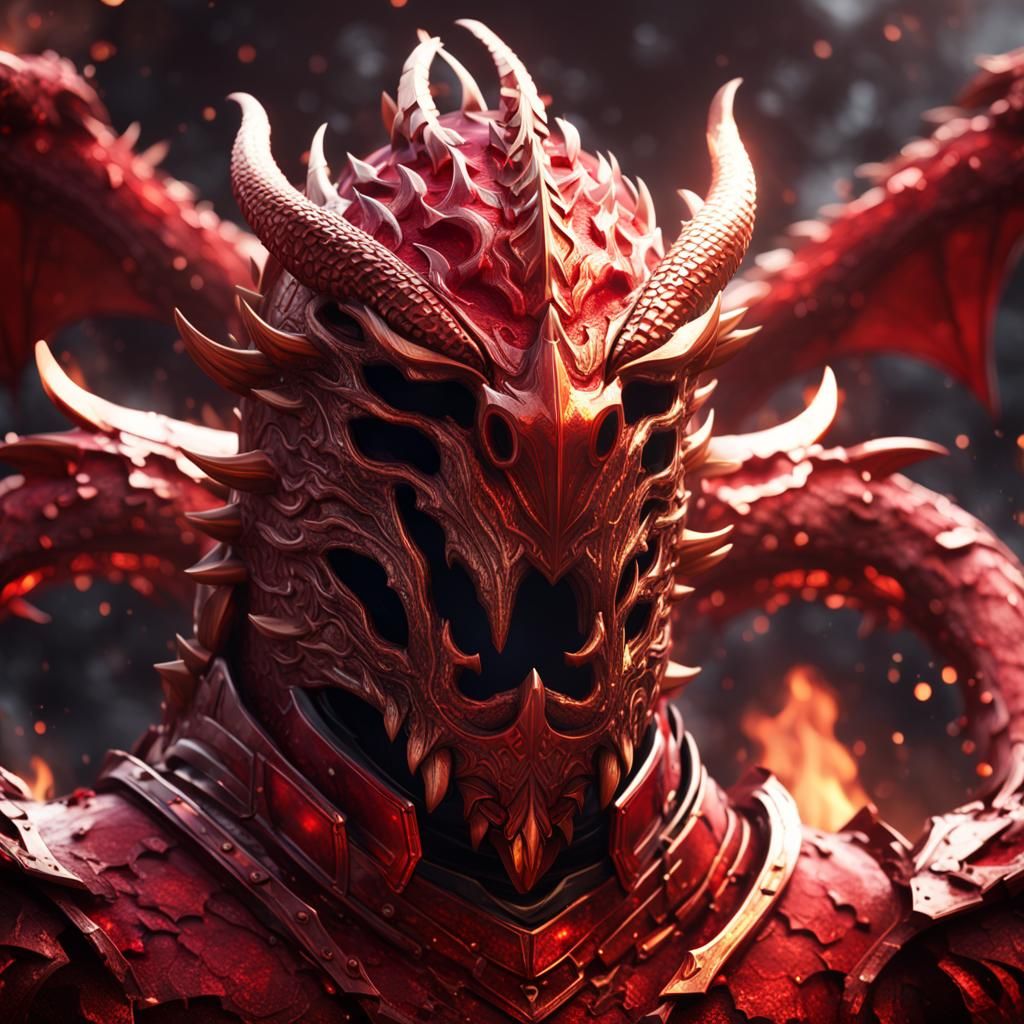 Dragon Bone Helmet in Silver Sci-Fi Style