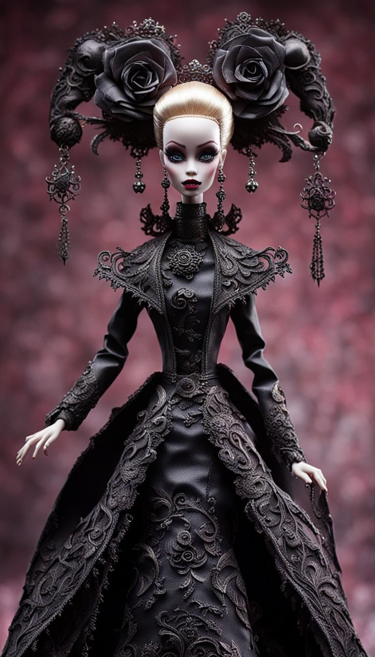 Evil Barbie Doll with Intricate Details