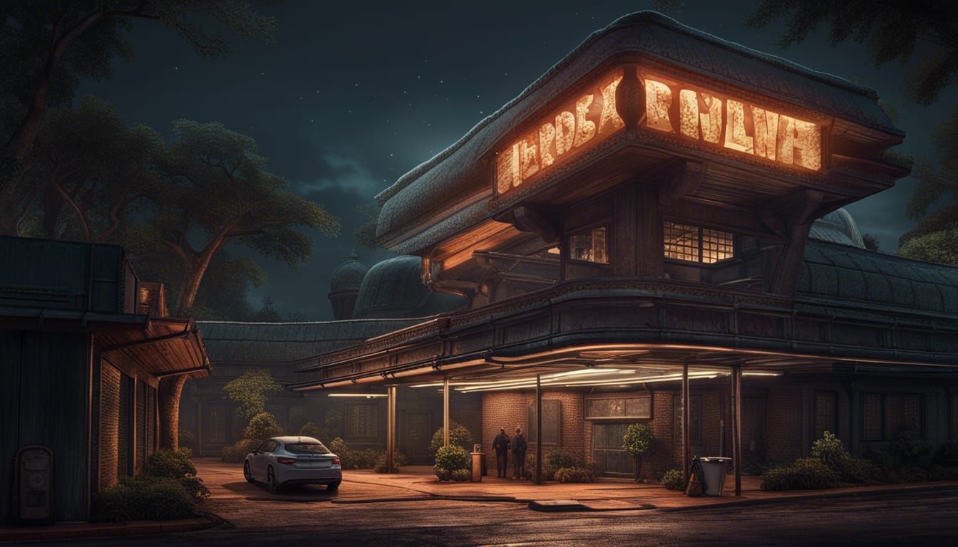 Flamethrower Robot at Mayan Temple Diner