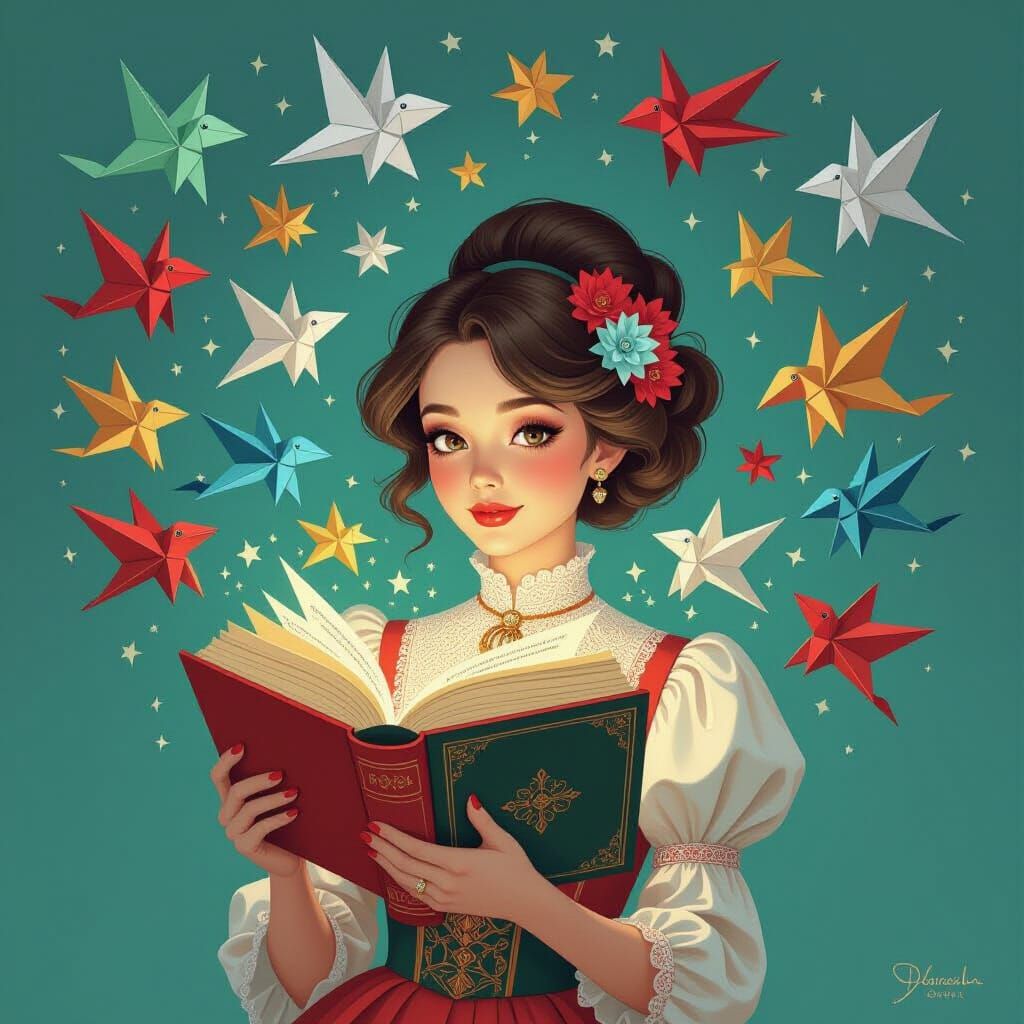 Woman's Book Releases Origami Animals in Pop Surrealism