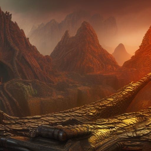 Fantastical Matte Painting in Deep Color