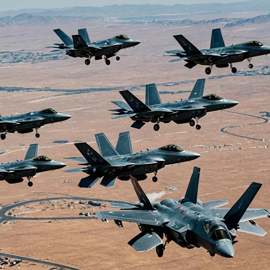 F-35 Fighter Jets in Attack Operation