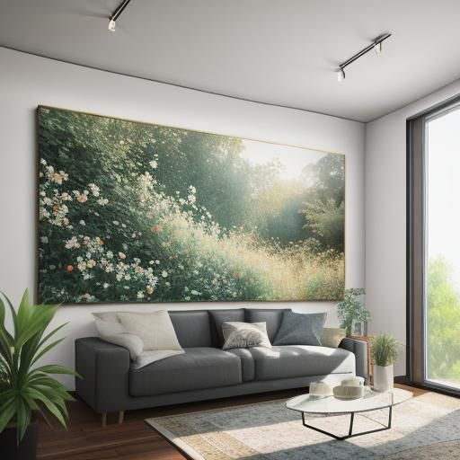 Artistic Home Wall with Bokeh Lighting