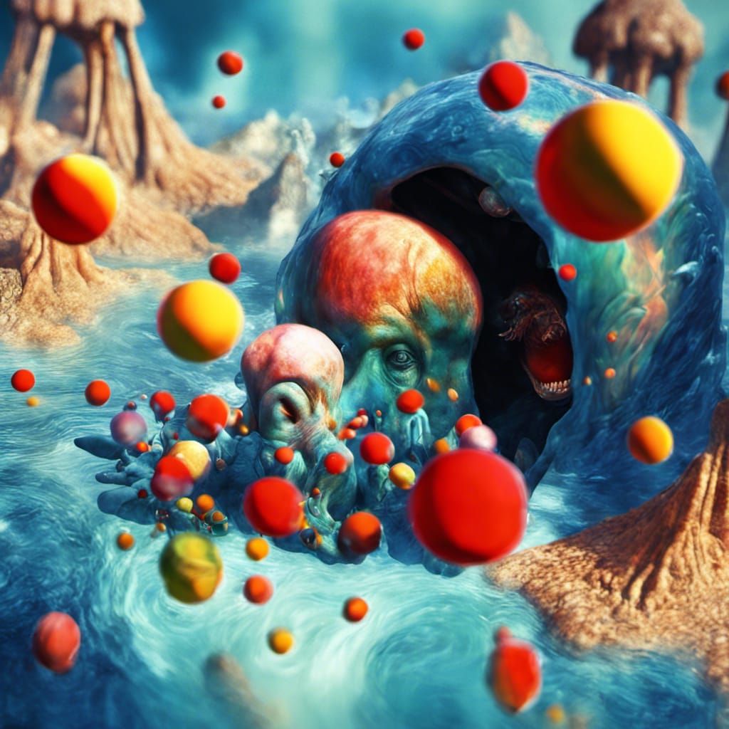 Exotic Alien Creatures in Hyperreal 3D Render