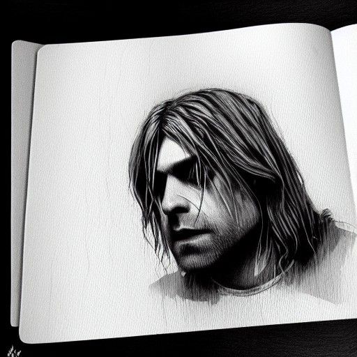 Sinister Portrait of Kurt Cobain