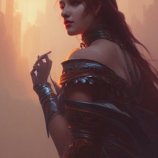 Detailed Portrait of the Queen of the North