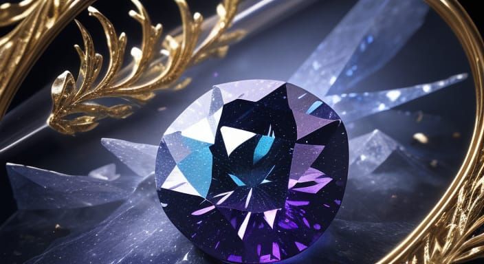 Vibrant Gemstone on Black Velvet, Macro Photography