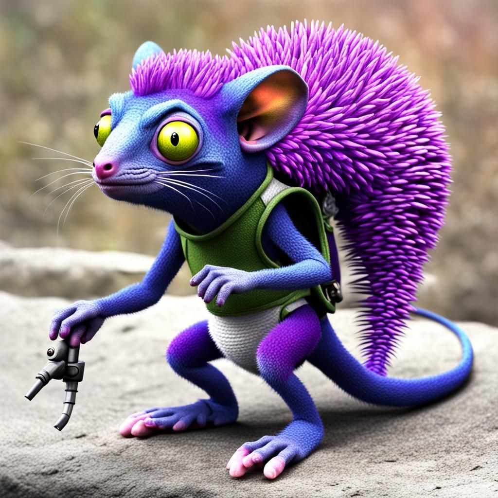 Espio the Chameleon as a Rat