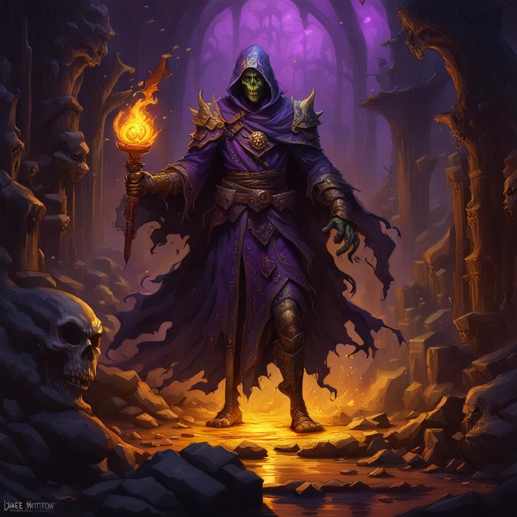 Undead Shadow Master Dark Fantasy Art