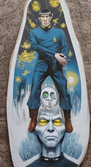 Creepy Mr. Spock in Twilight Zone Style