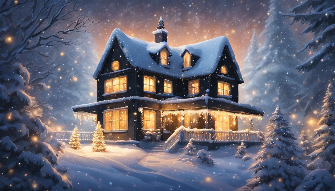 Cozy Winter Wonderland Under the Stars