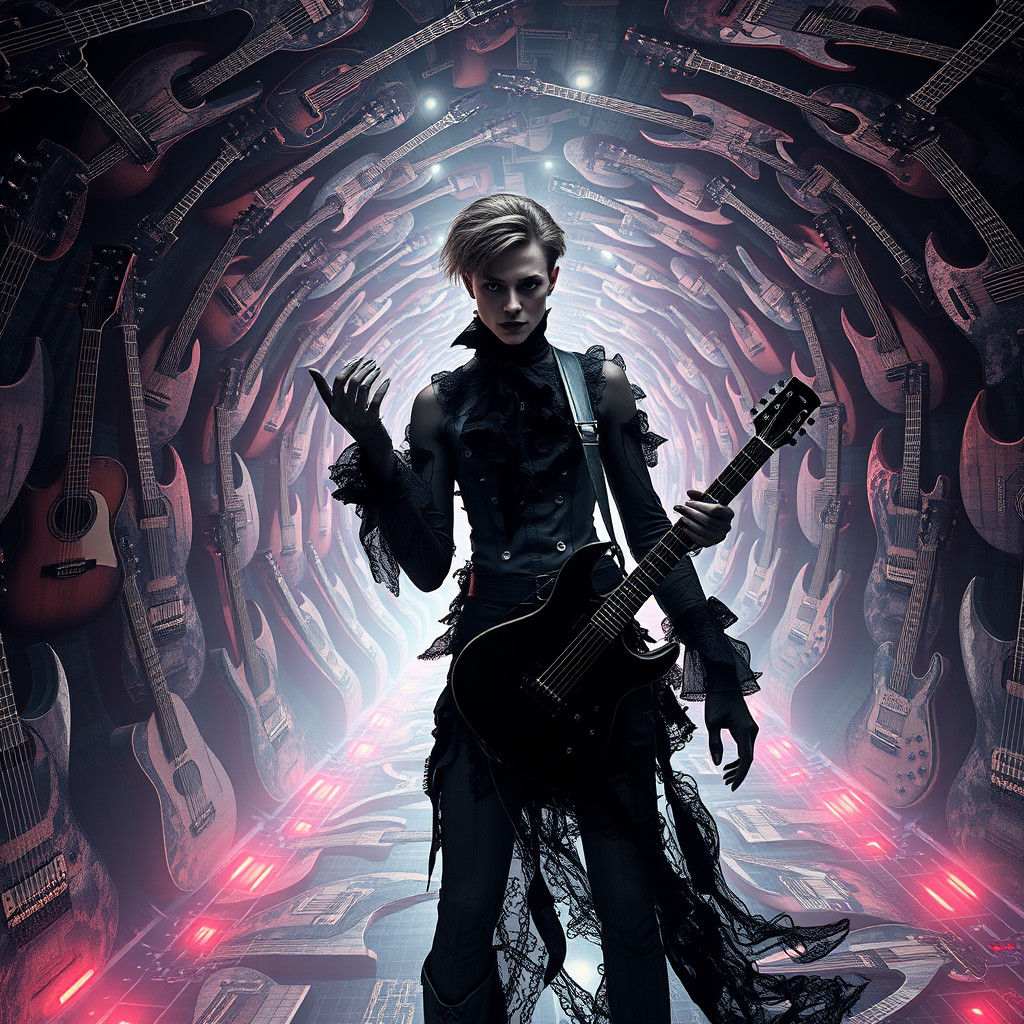 Elastic reality / warped and stretched emo goth   David Bowi...