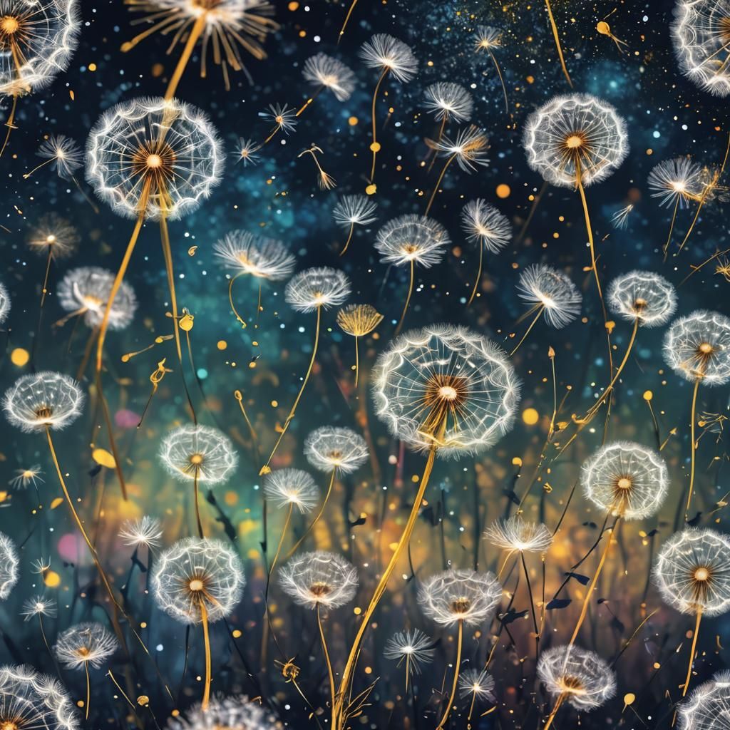 Cosmic Dandelions in Holographic Mixed Media