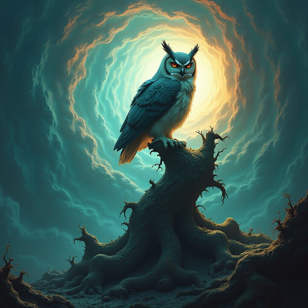 Mystic Owl of the Abyss in Unreal Engine 5