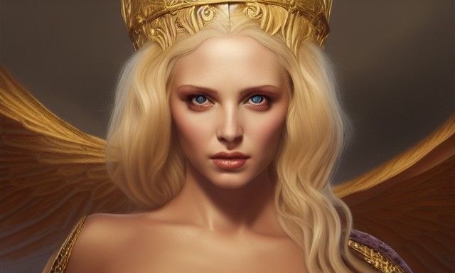 Hyperrealistic Digital Art of a Blonde Goddess
