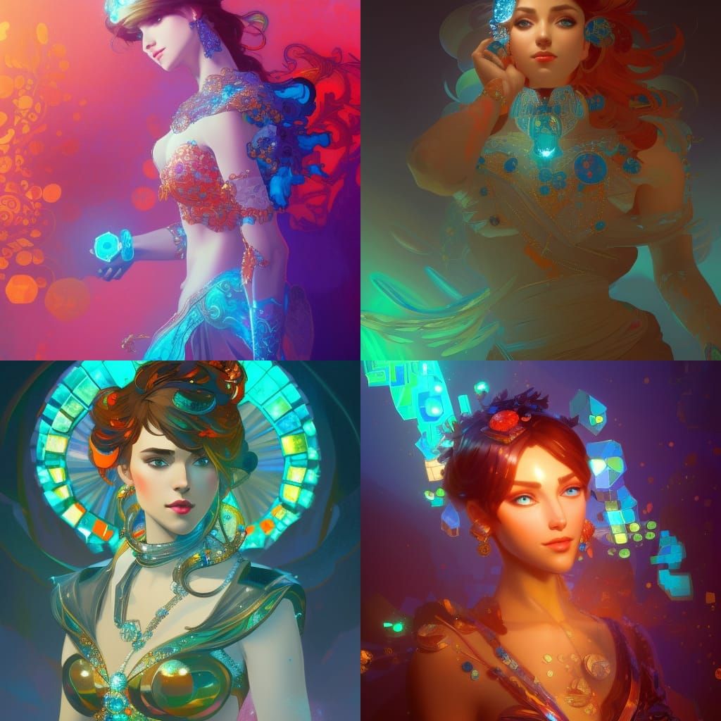 Bejeweled Concept Art in Dynamic Lighting