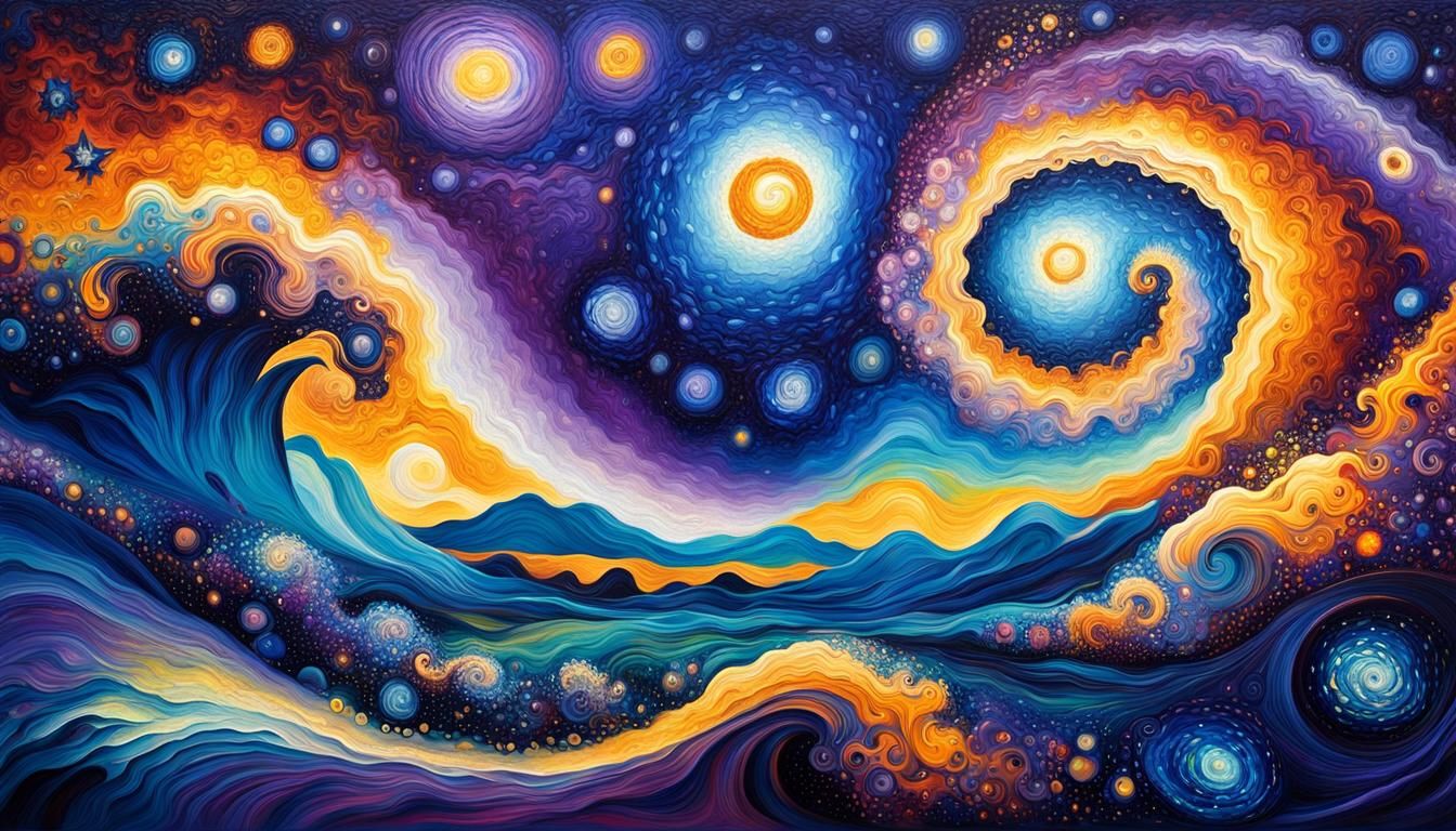 Vibrant Ultraviolet Stars in Cosmic Dreamscape