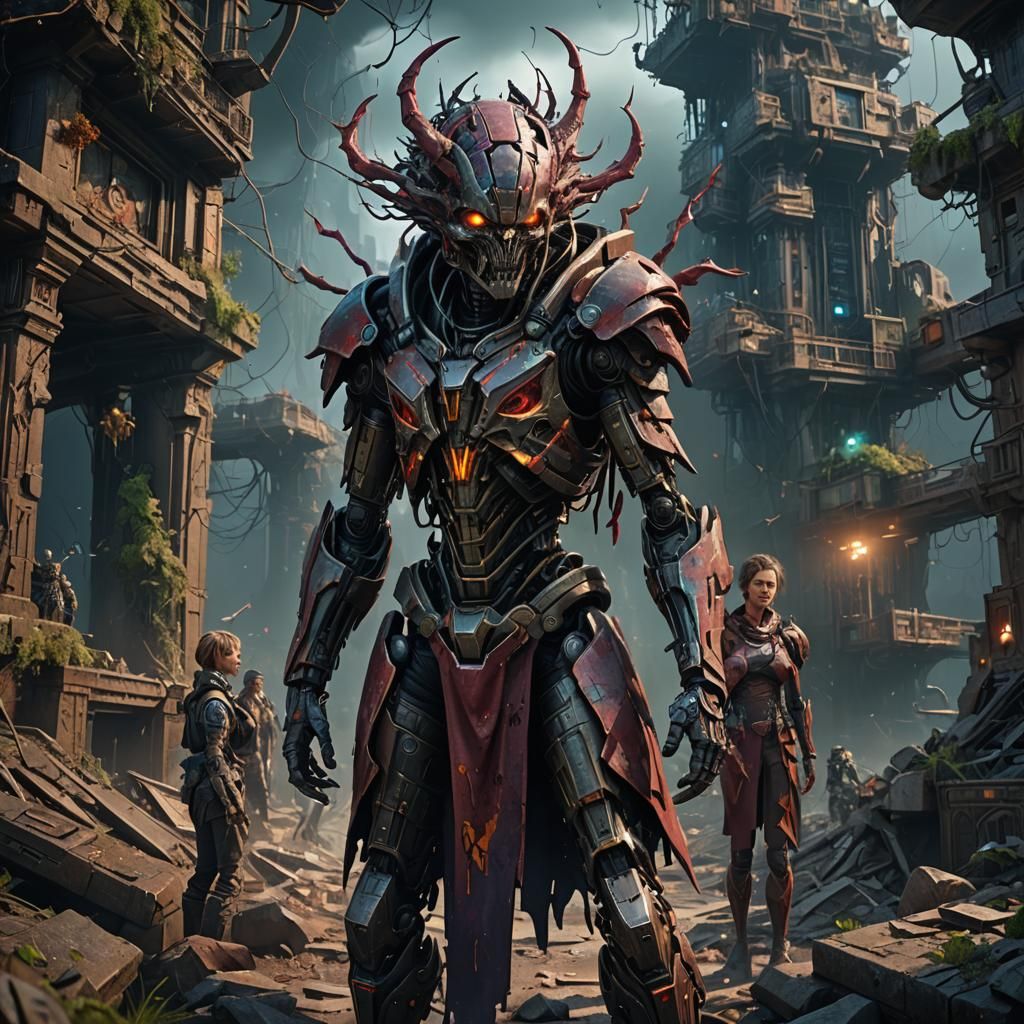 Fantastical Alienation: A Detailed Matte Painting