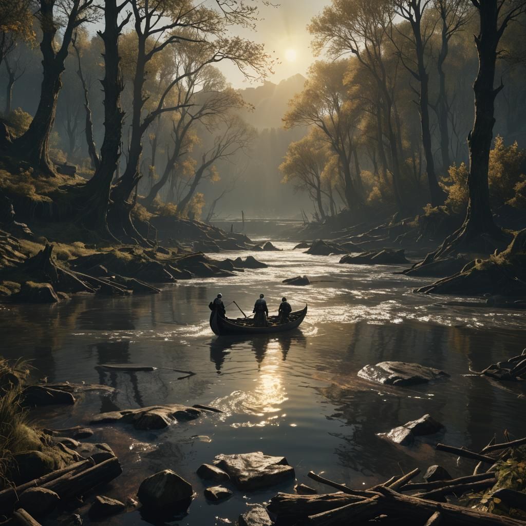 Dark Souls Gazing at Sunlight: Epic Digital Painting