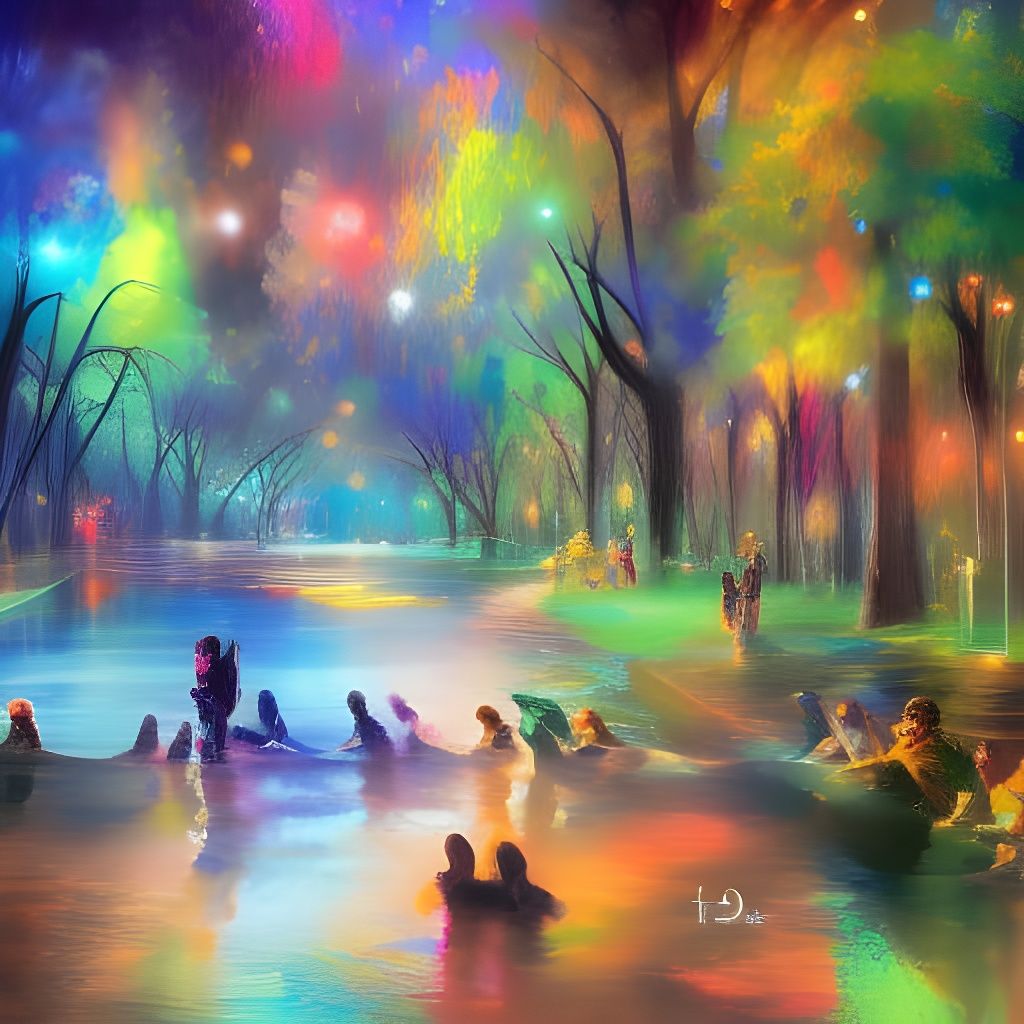 Steampunk Bunny at Outdoor Music Concert