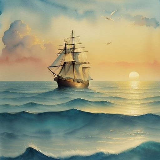 Ethereal Seascape Masterpiece
