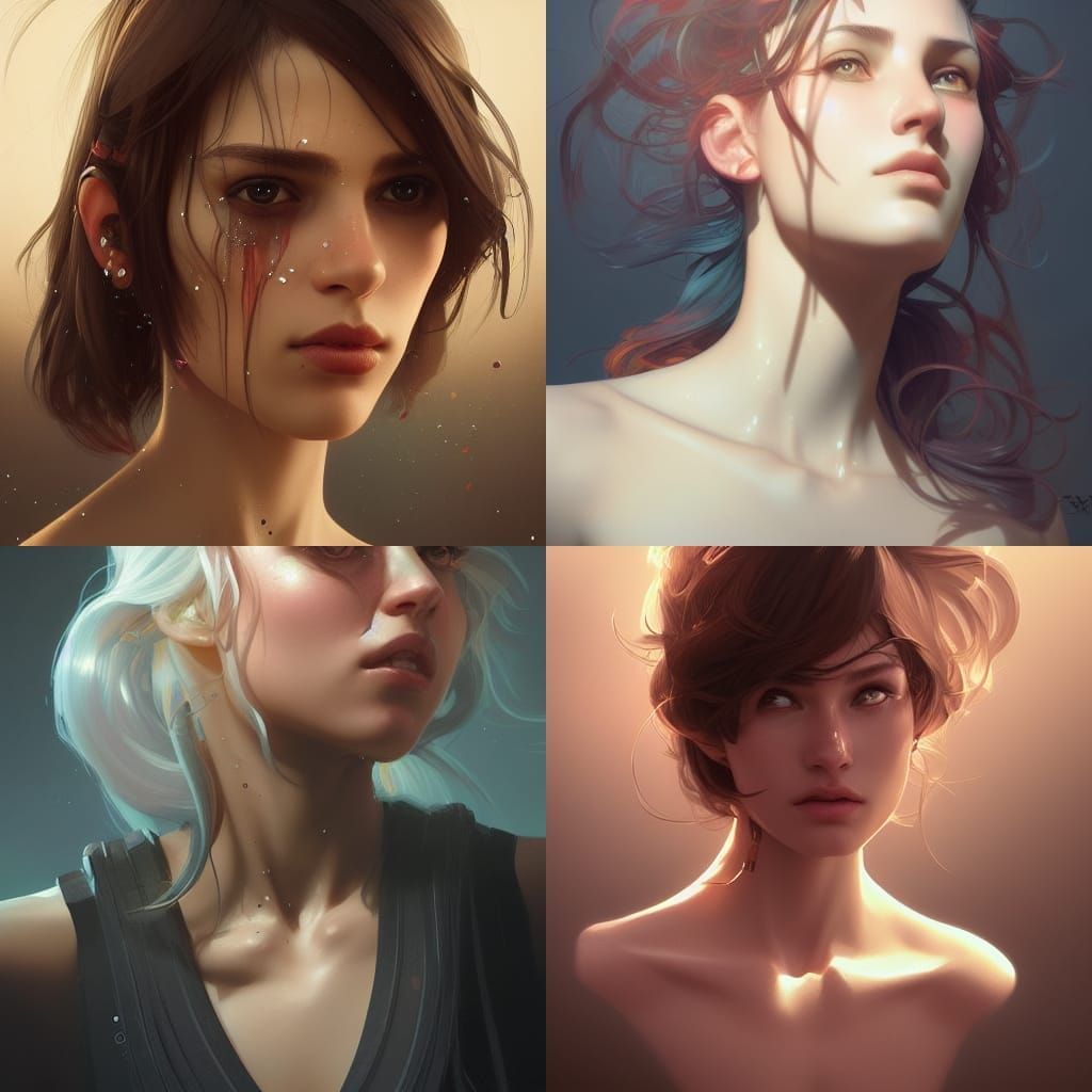 Hyperdetailed Portrait of a Cool Girl