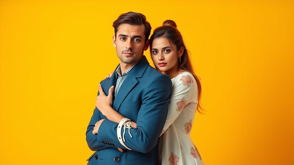 Couple Portrait in Painterly Style