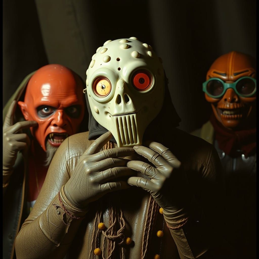 Grotesque Surrealist Portraits of a Sloth in Latex Gloves