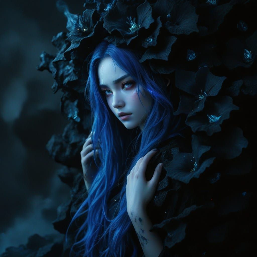 Magma Goddess in Anime Key Visual Style